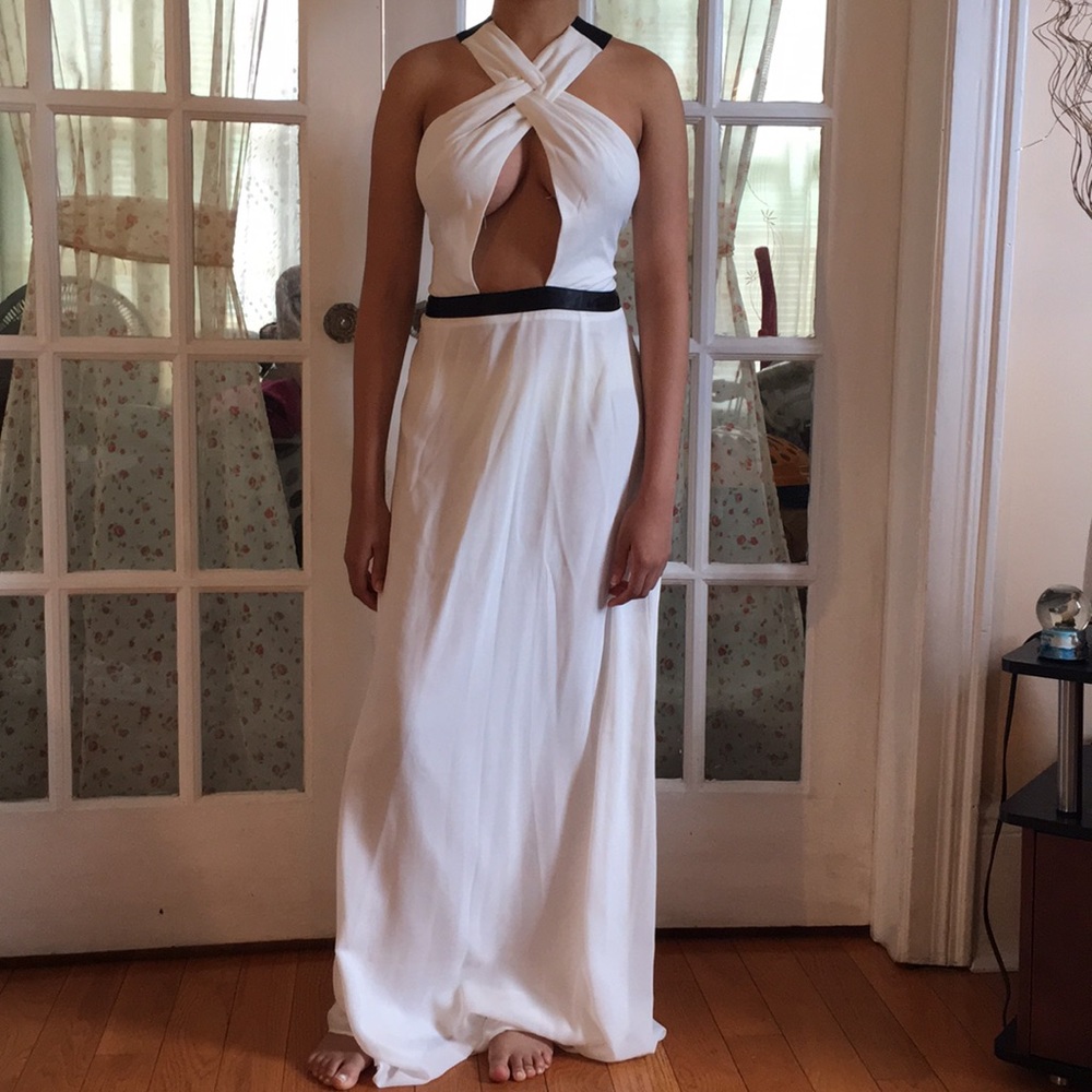 White & Black Dress